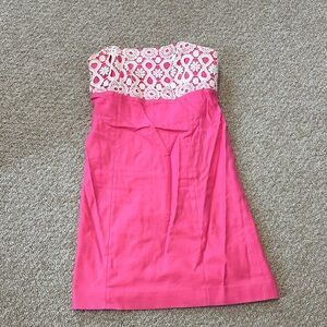 Lilly Pulitzer Pink and White Dress